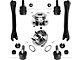 Front Upper and Lower Control Arm Kit with Ball Joints and Wheel Hub Assemblies (97-06 Jeep Wrangler TJ w/ 11/16-Inch x 18 Thread)
