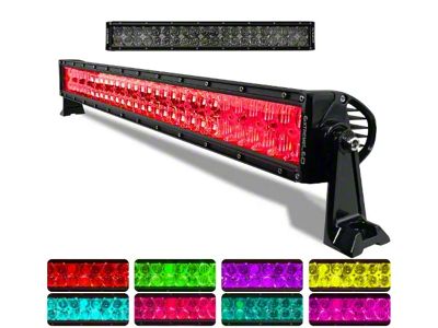 Extreme LED 20-Inch Extreme Series Dual Row RGB LED Light Bar with Harness; Combo Beam (Universal; Some Adaptation May Be Required)