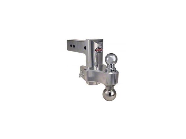 Trimax Locks 2-1/2-Inch Receiver HD Adjustable Dual Ball Mount with 2-Inch Ball and 2-5/16-Inch Ball; 6-Inch Drop and 6-Inch Rise (Universal; Some Adaptation May Be Required)