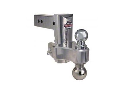 Trimax Locks 2-1/2-Inch Receiver HD Adjustable Dual Ball Mount with 2-Inch Ball and 2-5/16-Inch Ball; 6-Inch Drop and 6-Inch Rise (Universal; Some Adaptation May Be Required)