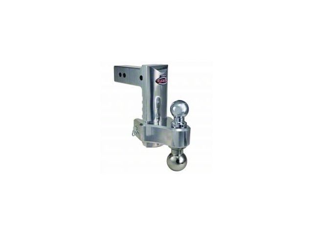 Trimax Locks 2-1/2-Inch Receiver HD Adjustable Dual Ball Mount with 2-Inch Ball and 2-5/16-Inch Ball; 8-Inch Drop and 8-Inch Rise (Universal; Some Adaptation May Be Required)
