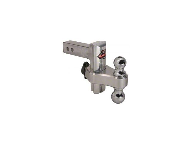 Trimax Locks 2-Inch Receiver Adjustable Dual Ball Mount with 2-Inch Ball and 2-5/16-Inch Ball and Locking Ball Mount; 6-Inch Drop and 6-Inch Rise (Universal; Some Adaptation May Be Required)