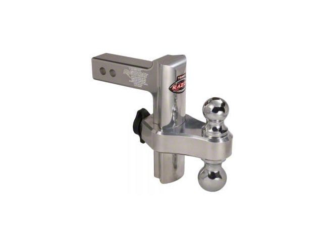 Trimax Locks 2-Inch Receiver Adjustable Dual Ball Mount with 2-Inch Ball and 2-5/16-Inch Ball and Locking Ball Mount; 8-Inch Drop and 8-Inch Rise (Universal; Some Adaptation May Be Required)