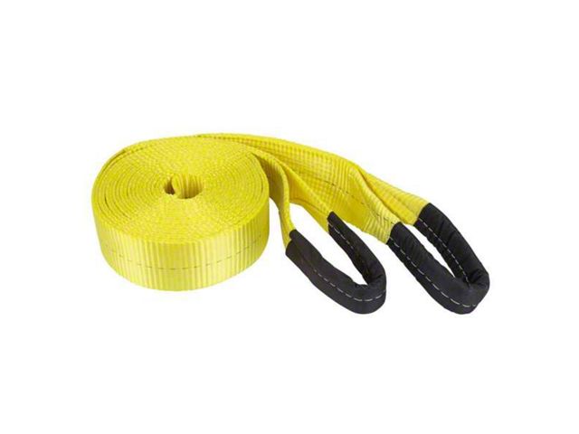 3-Inch x 30-Foot Recovery Strap; 7,500 lb.; Yellow