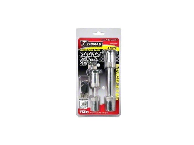 Trimax Locks 5/8-Inch x 2-3/4-Inch Receiver Lock and Coupler Lock