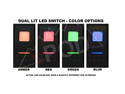 sPOD Add-On Switch Panel for 8-Circuit SourceSE System; Amber (09-18 Jeep Wrangler JK)