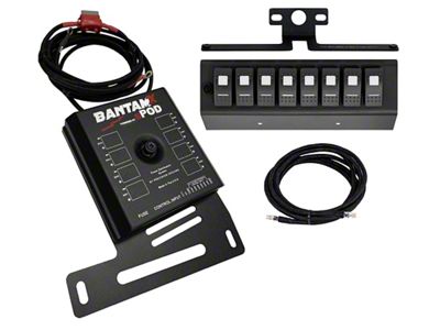 sPOD BantamX with LED Switch Panel; Green (07-08 Jeep Wrangler JK)