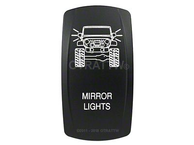 sPOD Mirror Lights Rocker Switch (07-18 Jeep Wrangler JK)