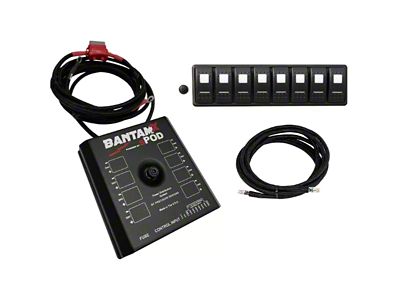 sPOD BantamX Modular with 84-Inch Battery Cable; Red LED (Universal; Some Adaptation May Be Required)