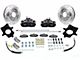 SSBC-USA Rear Disc Brake Conversion Kit with Built-In Parking Brake Assembly and Cross-Drilled/Slotted Rotors; Black Calipers (97-06 Jeep Wrangler TJ w/ Dana 35 Rear Axle)