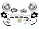 SSBC-USA Rear Disc Brake Conversion Kit with Built-In Parking Brake Assembly and Cross-Drilled/Slotted Rotors; Zinc Calipers (87-89 Jeep Wrangler YJ)