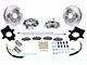SSBC-USA Rear Disc Brake Conversion Kit with Built-In Parking Brake Assembly and Cross-Drilled/Slotted Rotors; Zinc Calipers (90-95 Jeep Wrangler YJ)