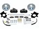 SSBC-USA Rear Disc Brake Conversion Kit with Built-In Parking Brake Assembly and Vented Rotors; Black Calipers (90-95 Jeep Wrangler YJ)
