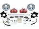 SSBC-USA Rear Disc Brake Conversion Kit with Built-In Parking Brake Assembly and Vented Rotors; Red Calipers (97-06 Jeep Wrangler TJ w/ Dana 44 Rear Axle)