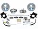 SSBC-USA Rear Disc Brake Conversion Kit with Built-In Parking Brake Assembly and Vented Rotors; Zinc Calipers (87-89 Jeep Wrangler YJ)