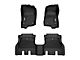 OMAC All Weather Molded Texan Front and Rear Floor Liners; Black (18-24 Jeep Wrangler JL 4-Door, Excluding 4xe)