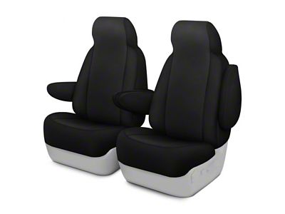 Genuine Neoprene Custom 1st Row Bucket Seat Covers; Black/Black (2018 Jeep Wrangler JK)