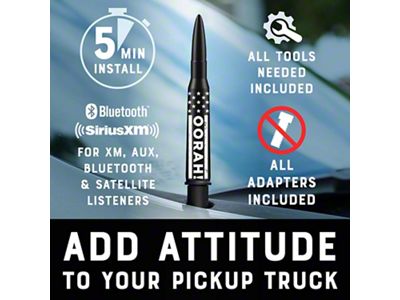 EcoAuto Bullet Antenna; OORAH (07-23 Jeep Wrangler JK & JL)