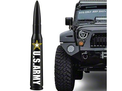 EcoAuto Bullet Antenna; US.ARMY (07-23 Jeep Wrangler JK & JL)