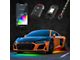 XK Glow 8-Piece Undercar and 4-Piece Rock Light App Controlled RGBW LED Underglow Kit (Universal; Some Adaptation May Be Required)