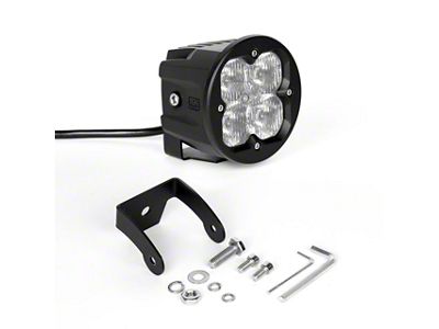 XK Glow C3 Round LED Cube Light; Driving Beam; Amber Lens (Universal; Some Adaptation May Be Required)