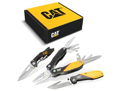 CAT 13-in-1 Multi-Tool and Pocket Knives Gift Box Set (Universal; Some Adaptation May Be Required)