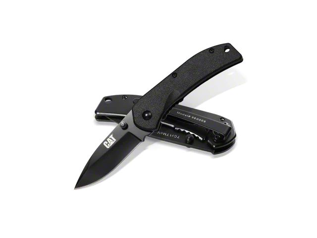 CAT 6-Inch Drop Point Folding Knife (Universal; Some Adaptation May Be Required)