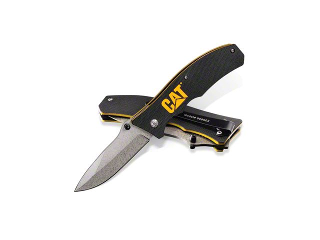 CAT 7-1/2-Inch Drop Point Folding Knife (Universal; Some Adaptation May Be Required)