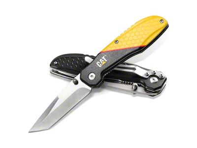 CAT 7-Inch Drop Point Folding Knife (Universal; Some Adaptation May Be Required)