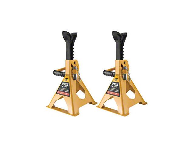 CAT Double Lock Jack Stand Set with Safety Pin Lock; 3 Ton (Universal; Some Adaptation May Be Required)