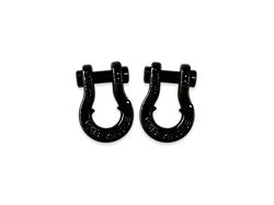 Moose Knuckle Offroad Jowl Split Recovery Shackle 5/8 Combo; Black Hole and Black Hole