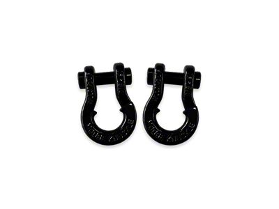 Moose Knuckle Offroad Jowl Split Recovery Shackle 5/8 Combo; Black Hole and Black Hole
