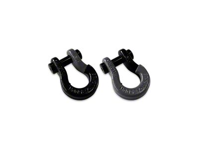 Moose Knuckle Offroad Jowl Split Recovery Shackle 5/8 Combo; Black Hole and Gun Gray