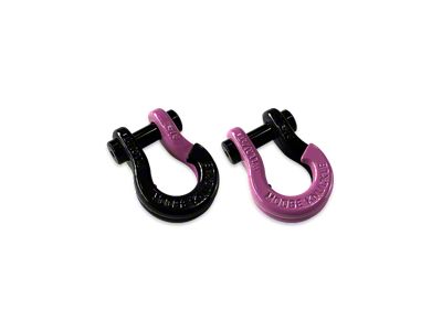 Moose Knuckle Offroad Jowl Split Recovery Shackle 5/8 Combo; Black Hole and Pretty Pink