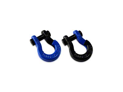 Moose Knuckle Offroad Jowl Split Recovery Shackle 5/8 Combo; Blue Balls and Black Hole