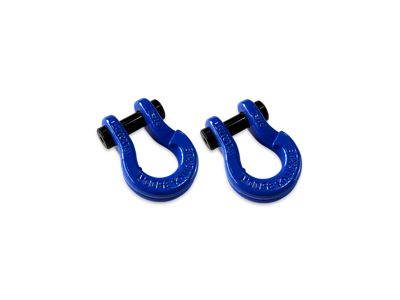 Moose Knuckle Offroad Jowl Split Recovery Shackle 5/8 Combo; Blue Balls and Blue Balls
