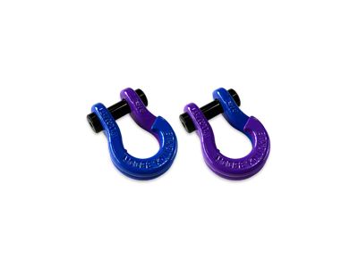 Moose Knuckle Offroad Jowl Split Recovery Shackle 5/8 Combo; Blue Balls and Grape Escape