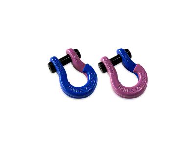Moose Knuckle Offroad Jowl Split Recovery Shackle 5/8 Combo; Blue Balls and Pretty Pink