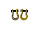 Moose Knuckle Offroad Jowl Split Recovery Shackle 5/8 Combo; Brass Knuckle and Detonator Yellow