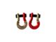 Moose Knuckle Offroad Jowl Split Recovery Shackle 5/8 Combo; Brass Knuckle and Flame Red