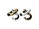 Moose Knuckle Offroad Jowl Split Recovery Shackle 5/8 Combo; Brass Knuckle and Pure White