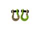 Moose Knuckle Offroad Jowl Split Recovery Shackle 5/8 Combo; Brass Knuckle and Sublime Green