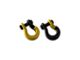 Moose Knuckle Offroad Jowl Split Recovery Shackle 5/8 Combo; Detonator Yellow and Black Hole