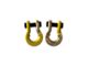Moose Knuckle Offroad Jowl Split Recovery Shackle 5/8 Combo; Detonator Yellow and Brass Knuckle