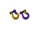 Moose Knuckle Offroad Jowl Split Recovery Shackle 5/8 Combo; Detonator Yellow and Grape Escape
