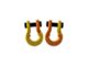 Moose Knuckle Offroad Jowl Split Recovery Shackle 5/8 Combo; Detonator Yellow and Obscene Orange