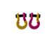 Moose Knuckle Offroad Jowl Split Recovery Shackle 5/8 Combo; Detonator Yellow and Pogo Pink