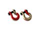 Moose Knuckle Offroad Jowl Split Recovery Shackle 5/8 Combo; Flame Red and Brass Knuckle