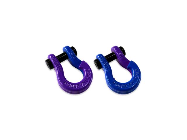 Moose Knuckle Offroad Jowl Split Recovery Shackle 5/8 Combo; Grape Escape and Blue Balls