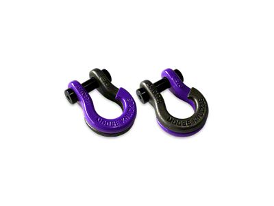 Moose Knuckle Offroad Jowl Split Recovery Shackle 5/8 Combo; Grape Escape and Raw Dog